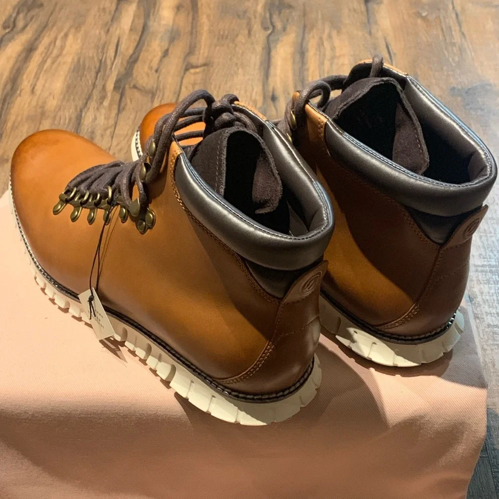 Men's ZERØGRAND Calf Leather Hiker Boot (Premium)